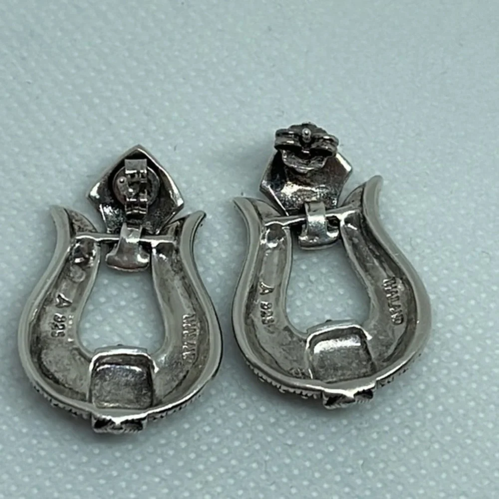 925 silver swarovski crystals earrings